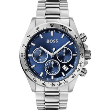 HUGO BOSS Hero Chronograph 45mm Blue Dial Steel Men's Watch HB 1513755