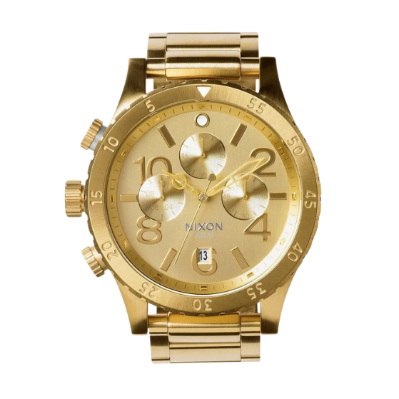 Nixon 48-20 Chrono All Gold Dial Men's Designer Watch A486-502