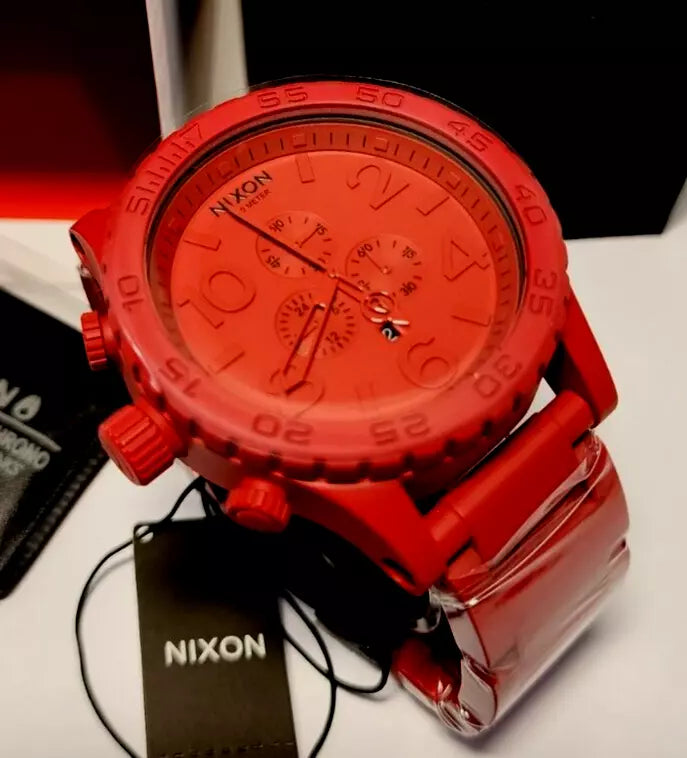 Nixon watch red hotsell