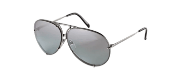 NEW Authentic PORSCHE DESIGN Silver Titanium Aviator Sunglasses P 8478 B 66 MM L