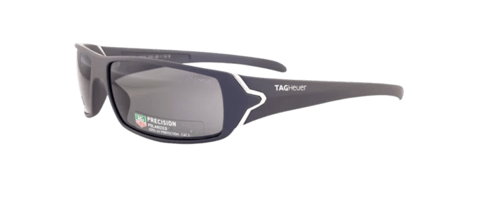 TAG Heuer RACER Polarized Grey Lens Matte Grey Wrap Sunglasses TH9205