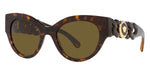 VERSACE Medusa Chain Havana Phantos Womens Sunglasses VE4408 108/7