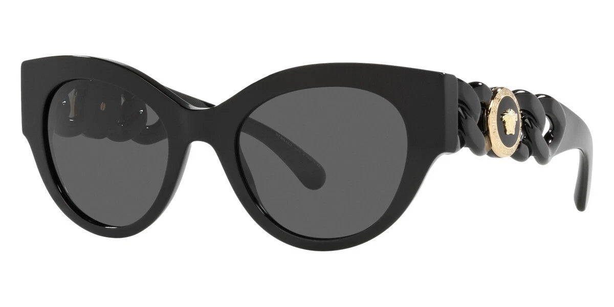 VERSACE Medusa Chain Phantos Black Women Designer Sunglasses VE 4408 GB1/87