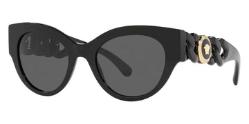 VERSACE Medusa Chain Phantos Black Women Designer Sunglasses VE 4408 GB1/87