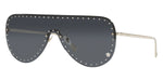 VERSACE Glam Medusa Dark Blue Pilot Women Sunglasses VE 2230B 125280