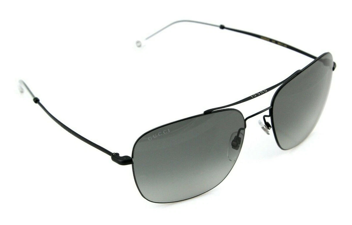 RARE NEW Genuine GUCCI Matte Black Lightweight Metal Sunglasses GG 0503S 005