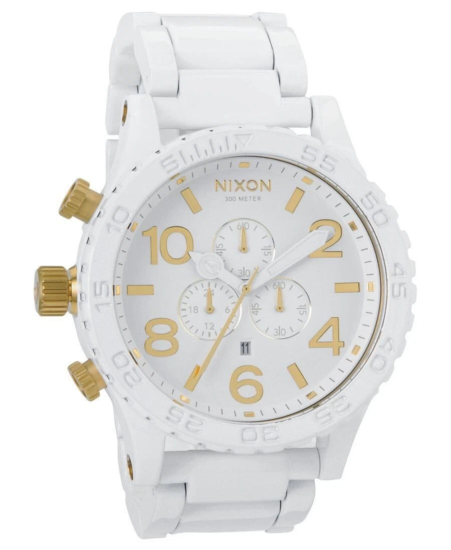 Nixon 51-30 Chrono White Gold 51mm Men's Watch A083-1035
