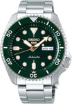 Seiko 5 Sports Automatic 42.5mm Green Dial Steel 4R36 Men's Watch SRPD63K1