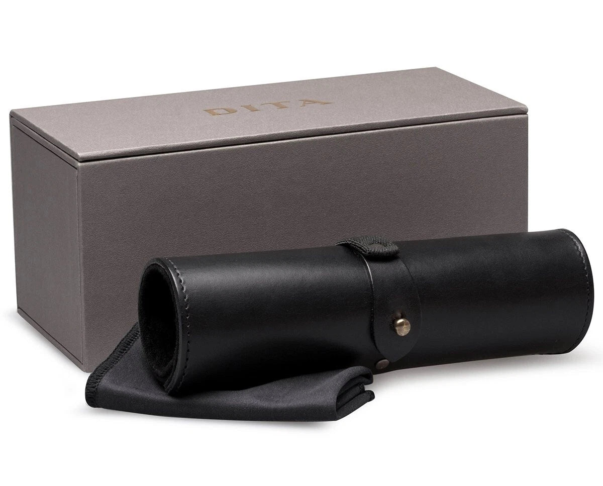 DITA FLIGHT 006 Smoke Grey Black Palladium Titanium Square Sunglasses 7806-G