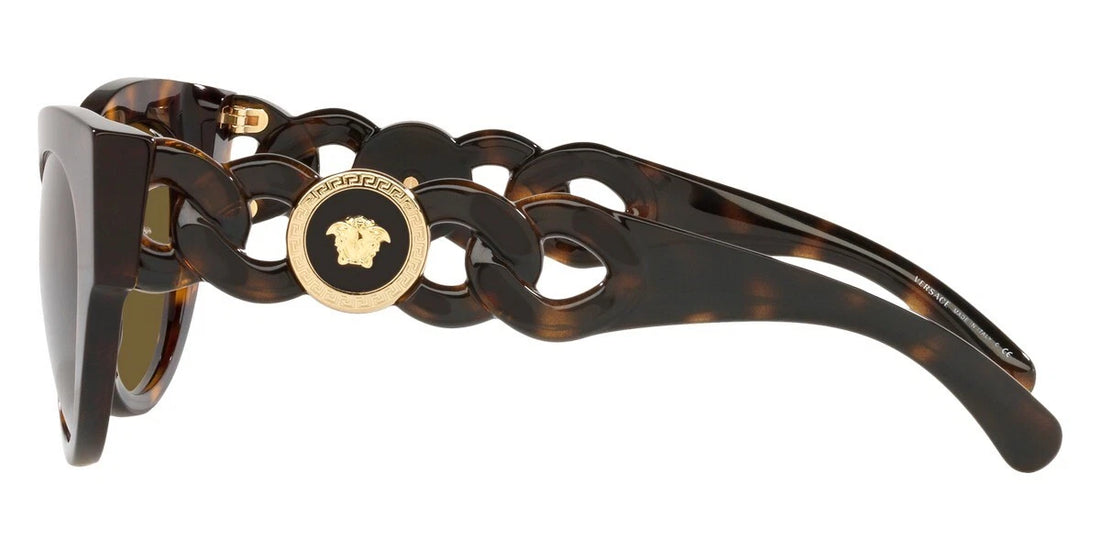 VERSACE Medusa Chain Havana Phantos Womens Sunglasses VE4408 108/7