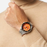 Seiko 5 Sports Automatic 42.5mm Orange Dial Steel SKX Men's Watch SRPD59 K1