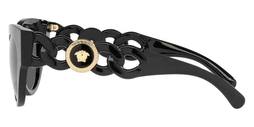 VERSACE Medusa Chain Phantos Black Women Designer Sunglasses VE 4408 GB1/87