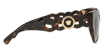 VERSACE Medusa Chain Havana Phantos Womens Sunglasses VE4408 108/7