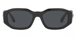 VERSACE VE 4361 BIGGIE Medusa Black Grey Hexagonal Sunglasses 536087