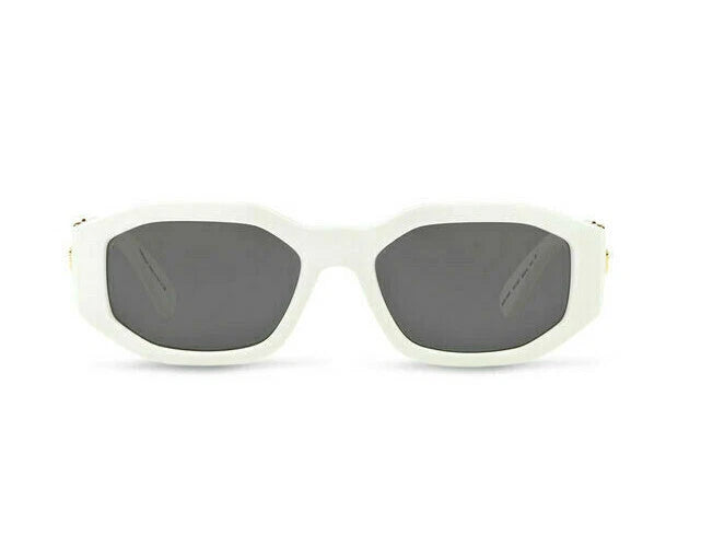 VERSACE MEDUSA BIGGIE White Gold Hexagonal Sunglasses VE 4361 401/87