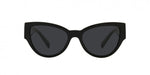 VERSACE Black Grey CatEye Medusa Logo Women Sunglasses VE4398 GB187