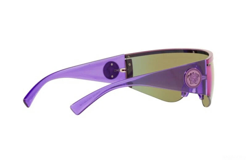 VERSACE TRIBUTE Pink Blue Mirror Shield Sunglasses VE 2197 1464/55