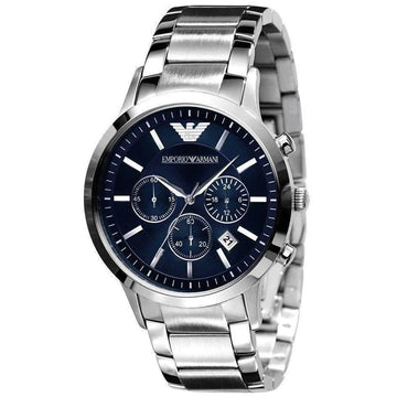 EMPORIO ARMANI Chronograph 43mm Navy Blue Dial Men's Watch AR2448