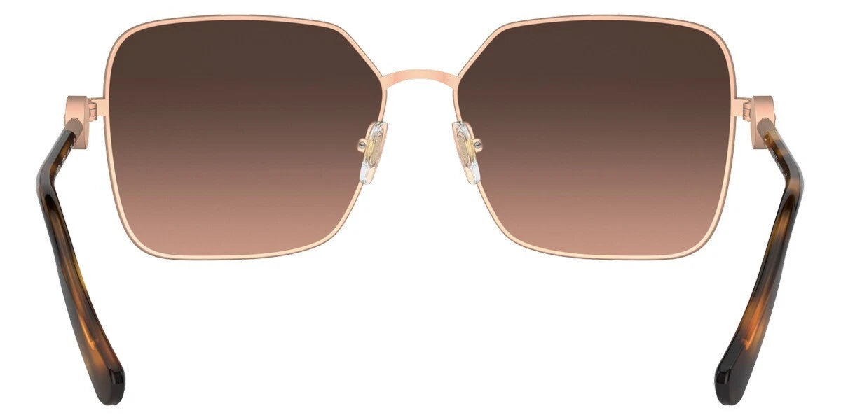VERSACE Matte Pink Gold Square Metal Womens Sunglasses VE 2227 1466G9