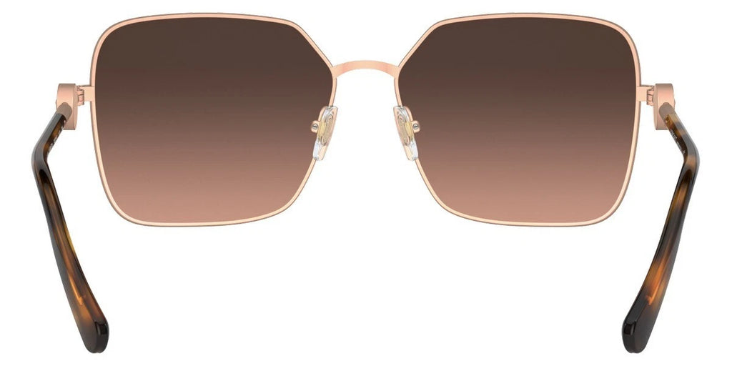 VERSACE Matte Pink Gold Square Metal Womens Sunglasses VE 2227 1466G9