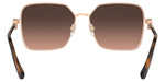 VERSACE Matte Pink Gold Square Metal Womens Sunglasses VE 2227 1466G9