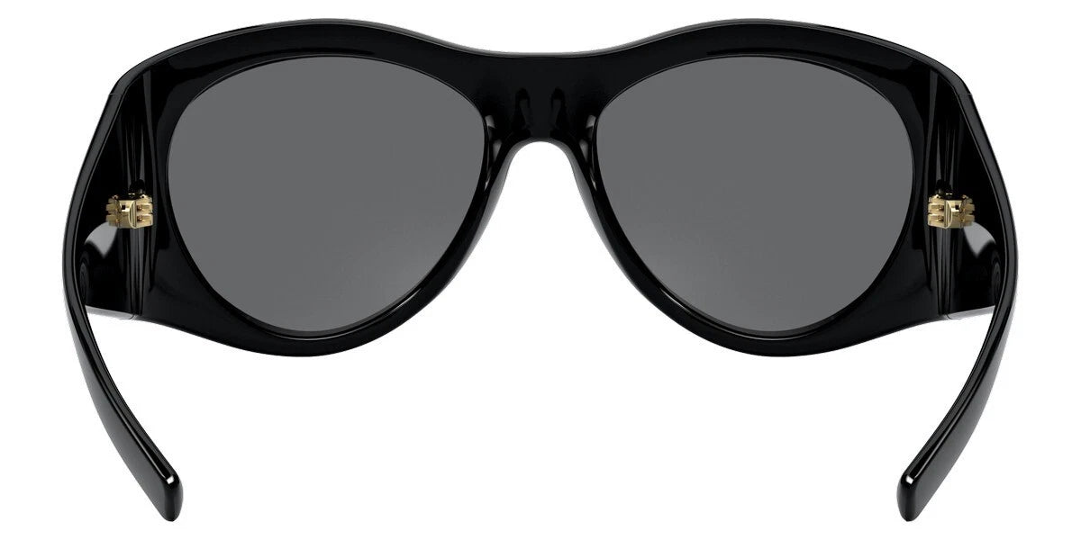 Genuine VERSACE Medusa Black Gray Pilot Wrap Sunglasses VE4392 GB1/87