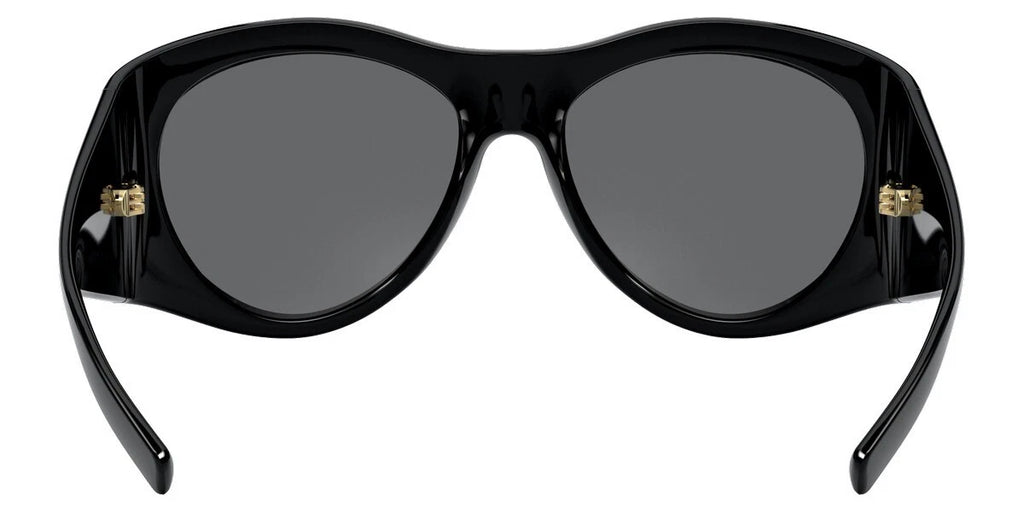 Genuine VERSACE Medusa Black Gray Pilot Wrap Sunglasses VE4392 GB1/87