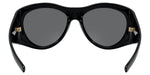 Genuine VERSACE Medusa Black Gray Pilot Wrap Sunglasses VE4392 GB1/87