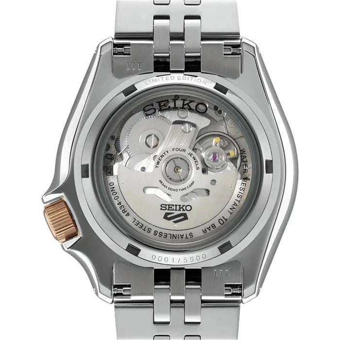 Seiko 5 Sports Sunrise Champagne Men GMT Watch SSK046