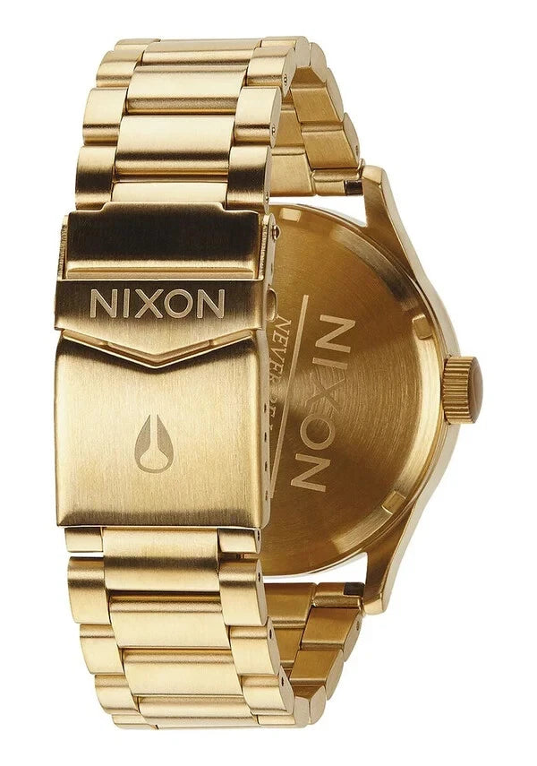 Nixon Sentry SS All Gold & Black Dial 42mm Mens Wrist Watch A356-510