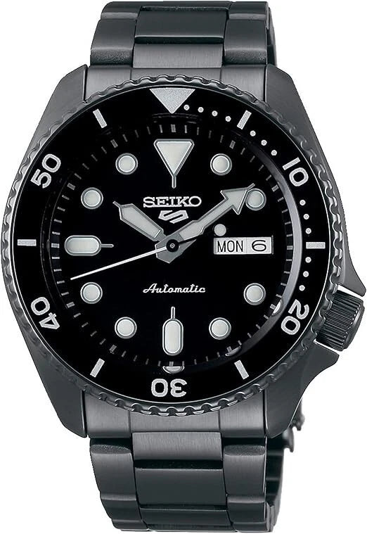 Seiko 5 Sports Automatic 42.5mm Black Dial Steel Men's Watch SRPD65 K1