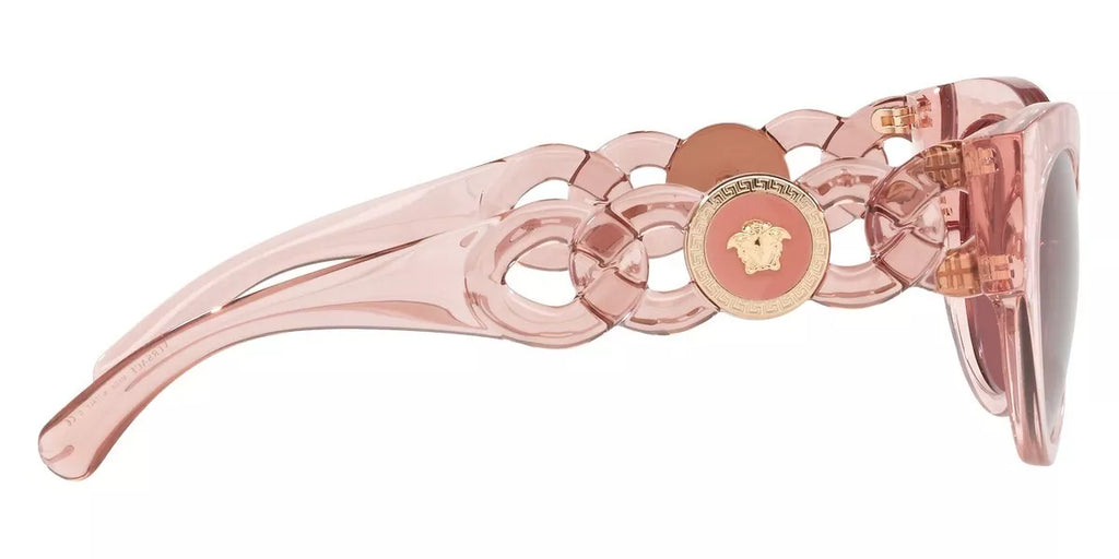 VERSACE Medusa Chain Transparent Pink Women Sunglasses VE4408 533969 52