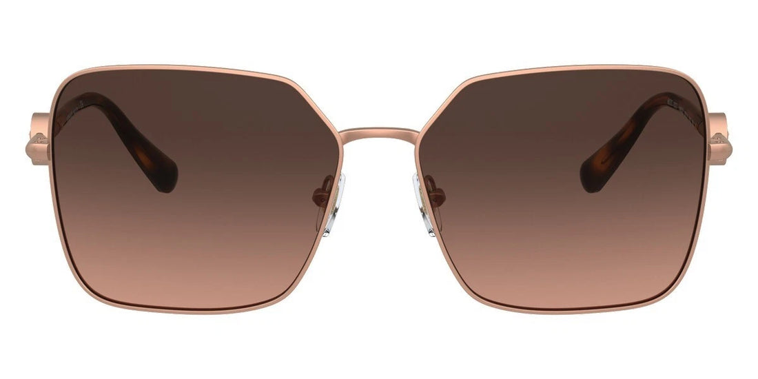 VERSACE Matte Pink Gold Square Metal Womens Sunglasses VE 2227 1466G9