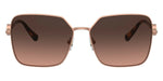 VERSACE Matte Pink Gold Square Metal Womens Sunglasses VE 2227 1466G9