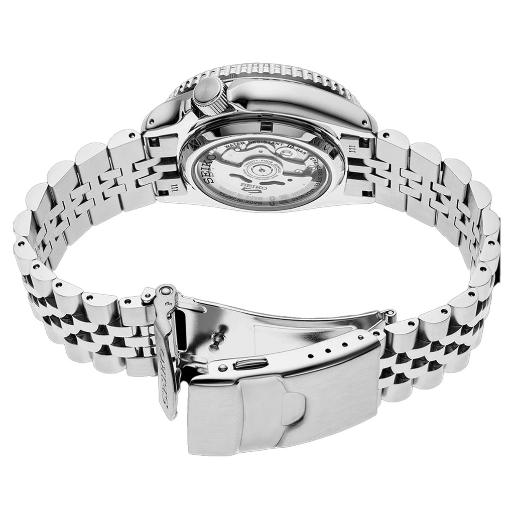 Seiko 5 Sports Automatic GMT Japan Black Dial Red Blue SKX Men Watch SSK019