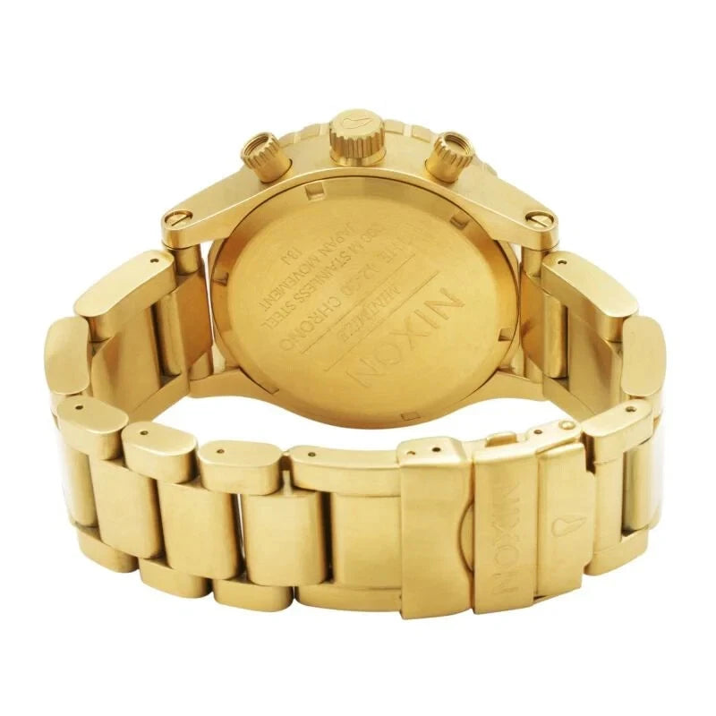 Nixon 42-20 Chrono All-Gold Champagne Dial Men's Watch A037-502