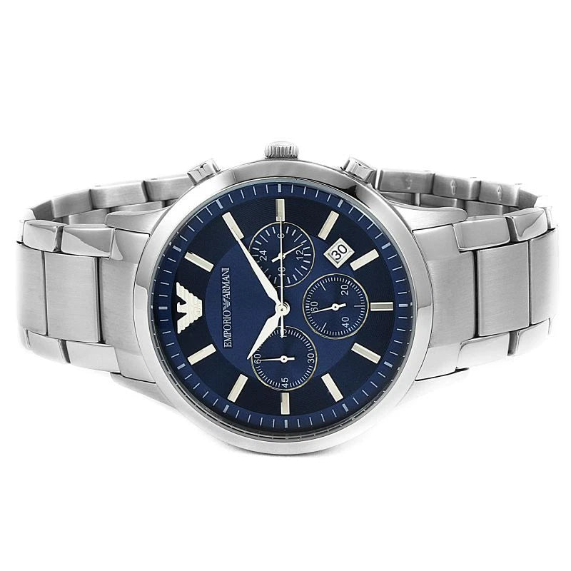 EMPORIO ARMANI Chronograph 43mm Navy Blue Dial Men's Watch AR2448