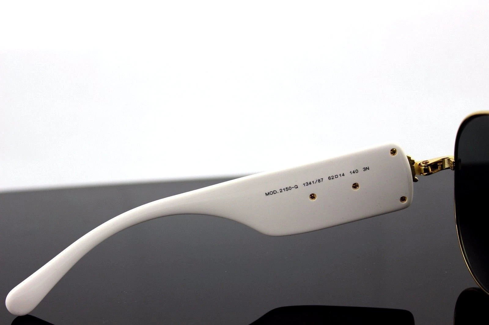 VERSACE Runway Aviator White Gold Metal Sunglasses VE 2150Q 134187