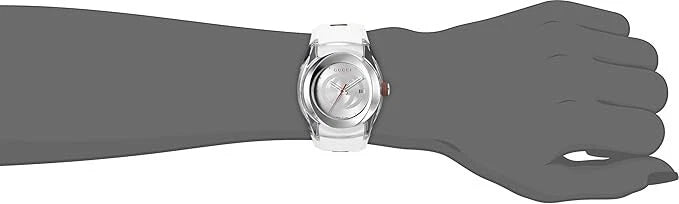 NEW Gucci Sync L 36mm White Rubber Strap Quartz Women's Designer Watch YA137302 (Copy)