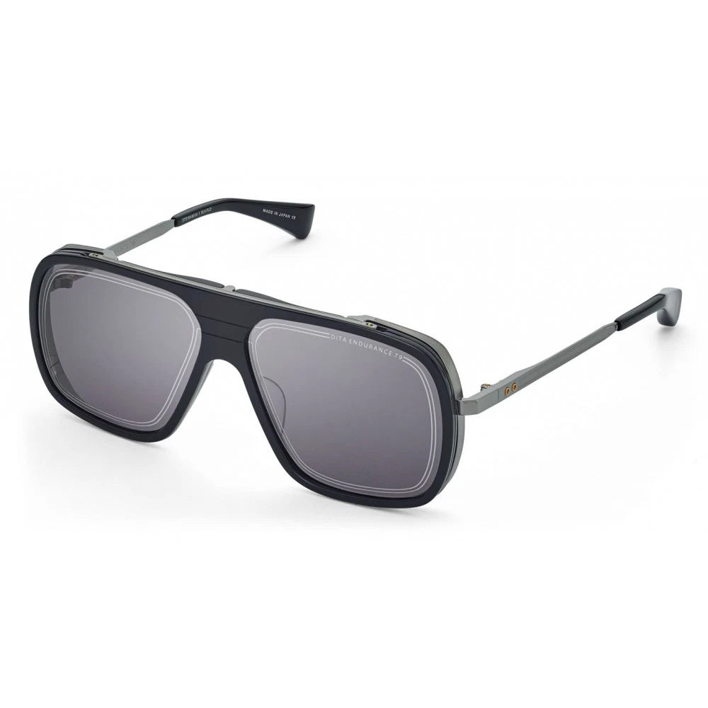 DITA ENDURANCE 79 Black Grey Titanium Square Sunglasses DTS 104-60-04