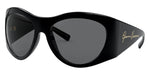 Genuine VERSACE Medusa Black Gray Pilot Wrap Sunglasses VE4392 GB1/87