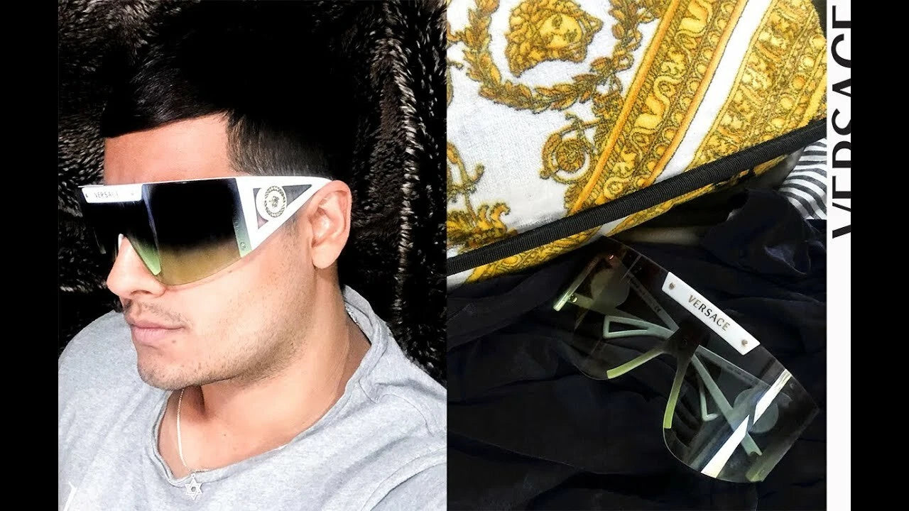 VERSACE Runway Medusa Icon Shield +3 Lens Sunglasses VE 4393 401/1W