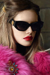 VERSACE Medusa Crystals Burgundy Gold Sunglasses Mod VE 4376B 388/13