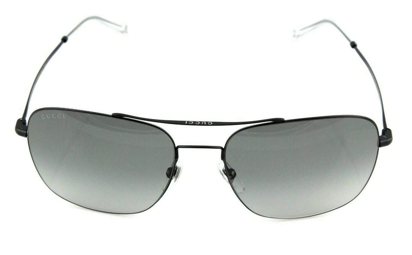 RARE NEW Genuine GUCCI Matte Black Lightweight Metal Sunglasses GG 0503S 005