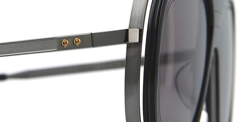 DITA ENDURANCE 79 Black Grey Titanium Square Sunglasses DTS 104-60-04