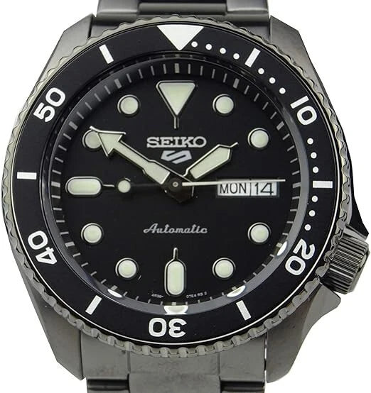 Seiko 5 Sports Automatic 42.5mm Black Dial Steel Men's Watch SRPD65 K1