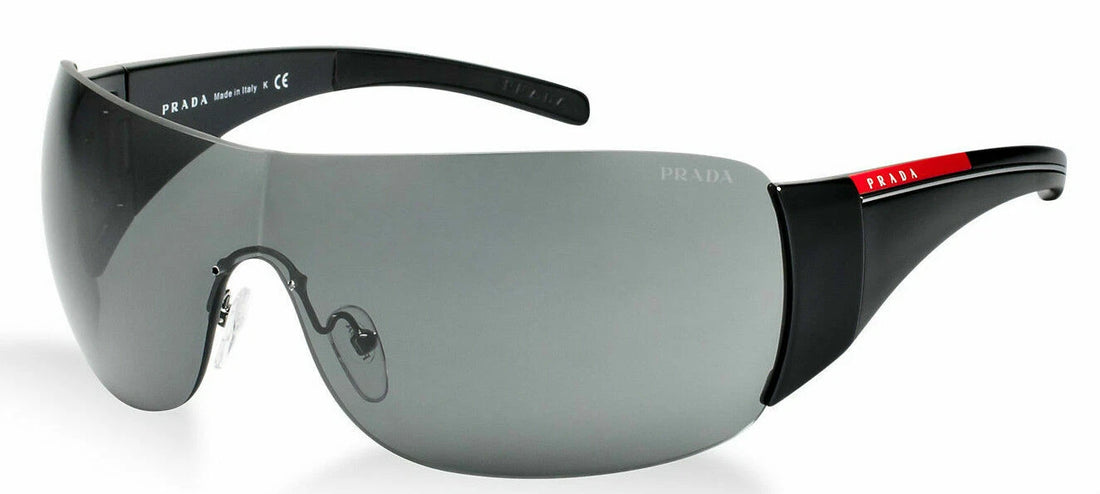 PRADA Sport Black Shield Wrap Sunglasses SPS 02L PS 02LS 1AB1A1