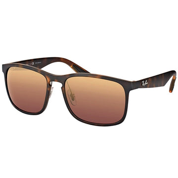 RAY-BAN CHROMANCE Polarized Tortoise Square Sunglasses RB4264 8946B