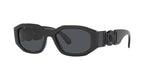 VERSACE VE 4361 BIGGIE Medusa Black Grey Hexagonal Sunglasses 536087