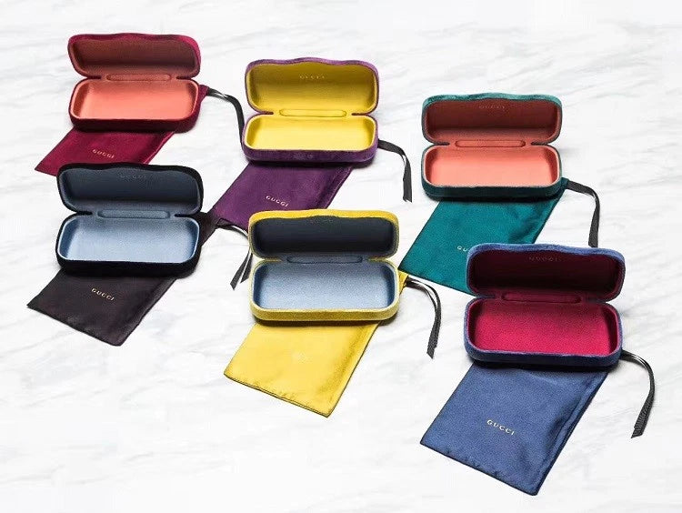 GUCCI Womens Glossy Black Eye Glasses Frame CatEye GG 0037O 001 37O